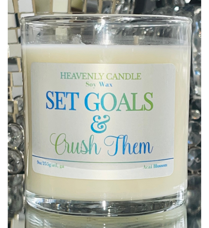 Set Goals Candle