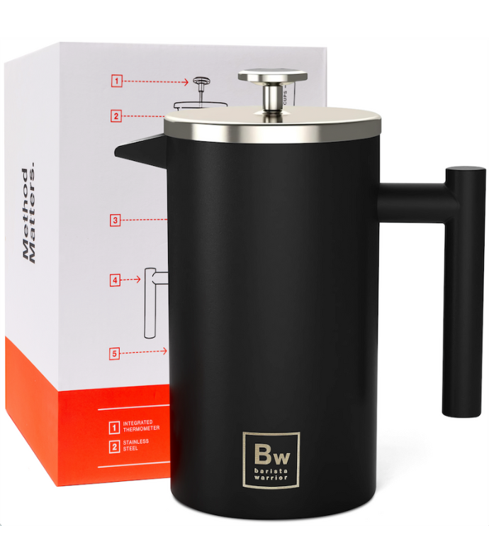 Barista Warrior French Press Insulated Coffee Maker