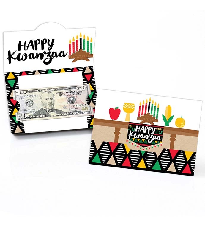 Happy Kwanzaa   Money And Gift Card Holders   Set Of 8