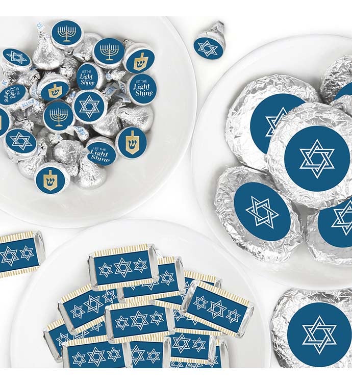 Happy Hanukkah   Chanukah Candy Favor Sticker Kit   304 Pieces
