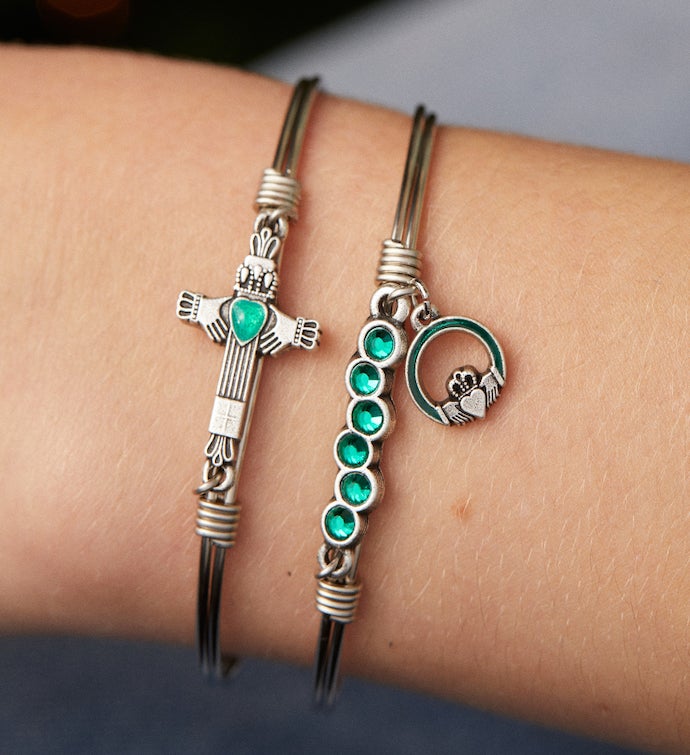 Luca + Danni Claddagh Starlight Bangle Bracelet