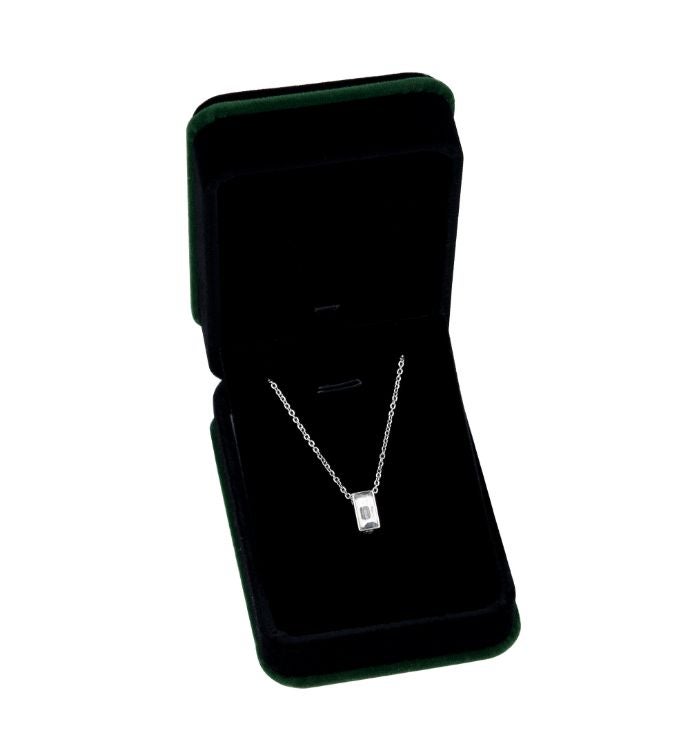 Cube Memorial Jewelry Ashes Holder Cremation Keepsake Necklace