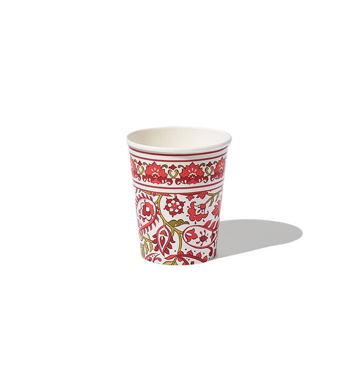 Festive Paisley Cups  10 Per Pack