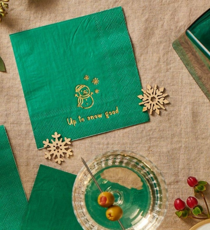 Holiday Cheer Cocktail Napkins  25 Per Pack