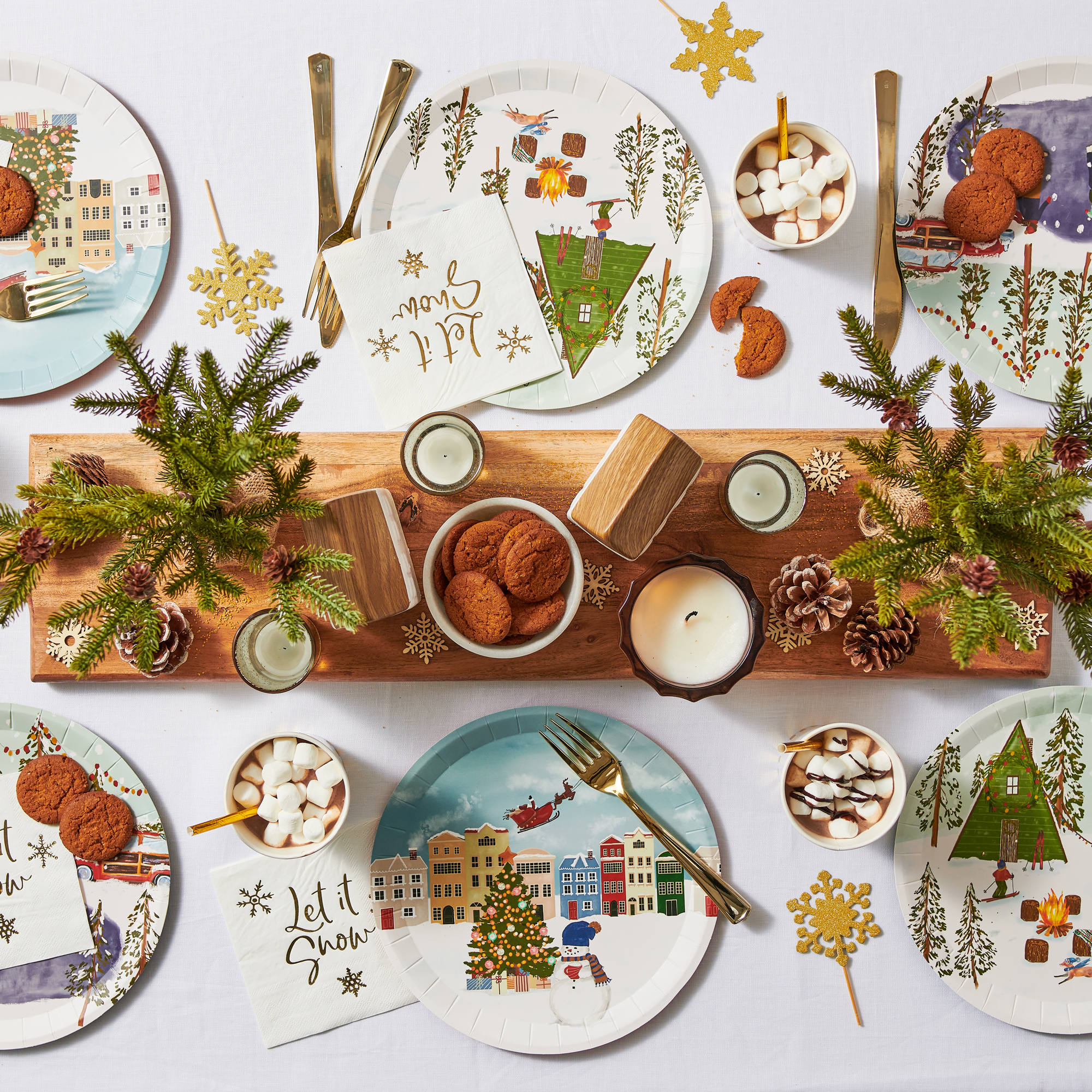 " Winter Wonderland Large Plates (10 Per Pack)"