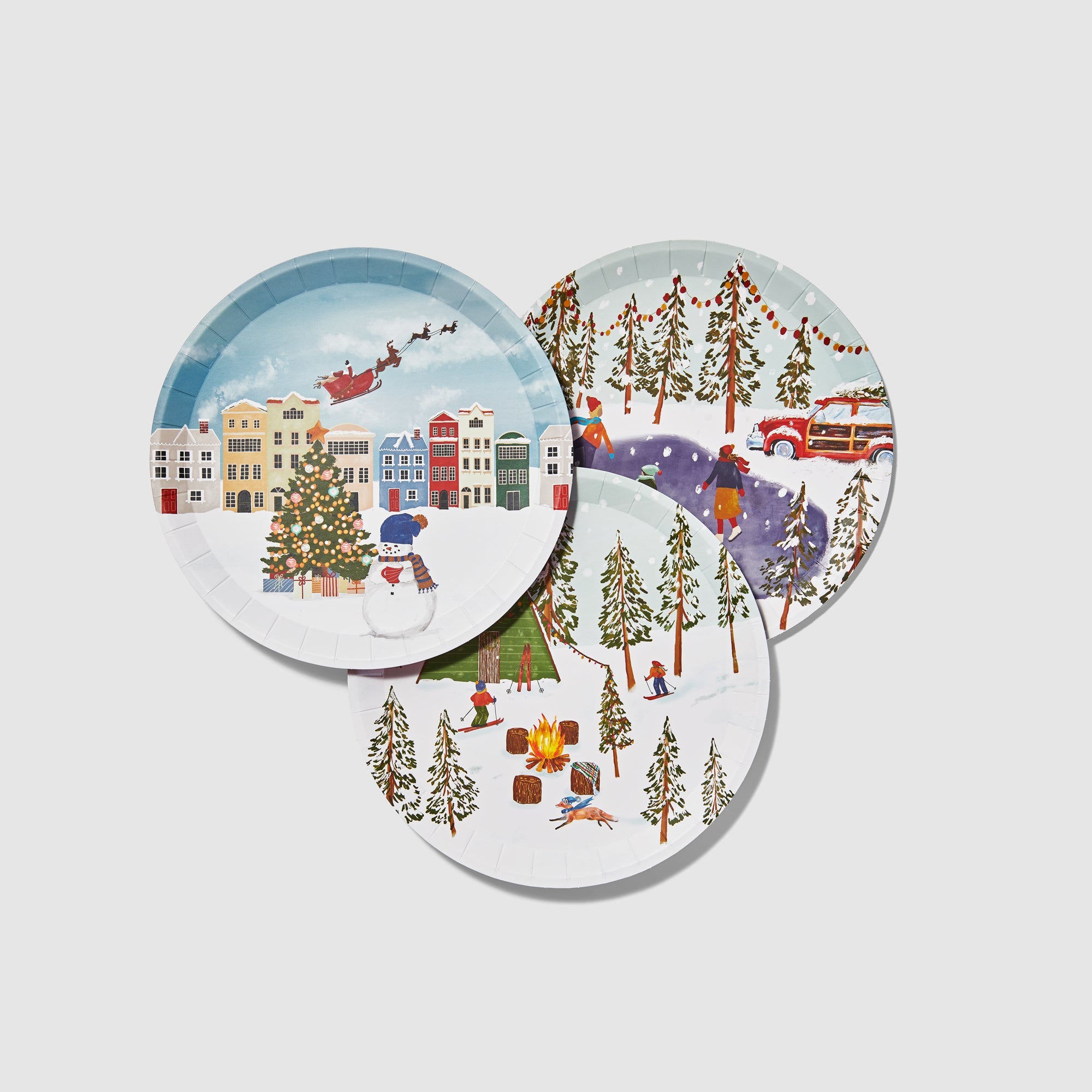 " Winter Wonderland Large Plates  10 Per Pack "