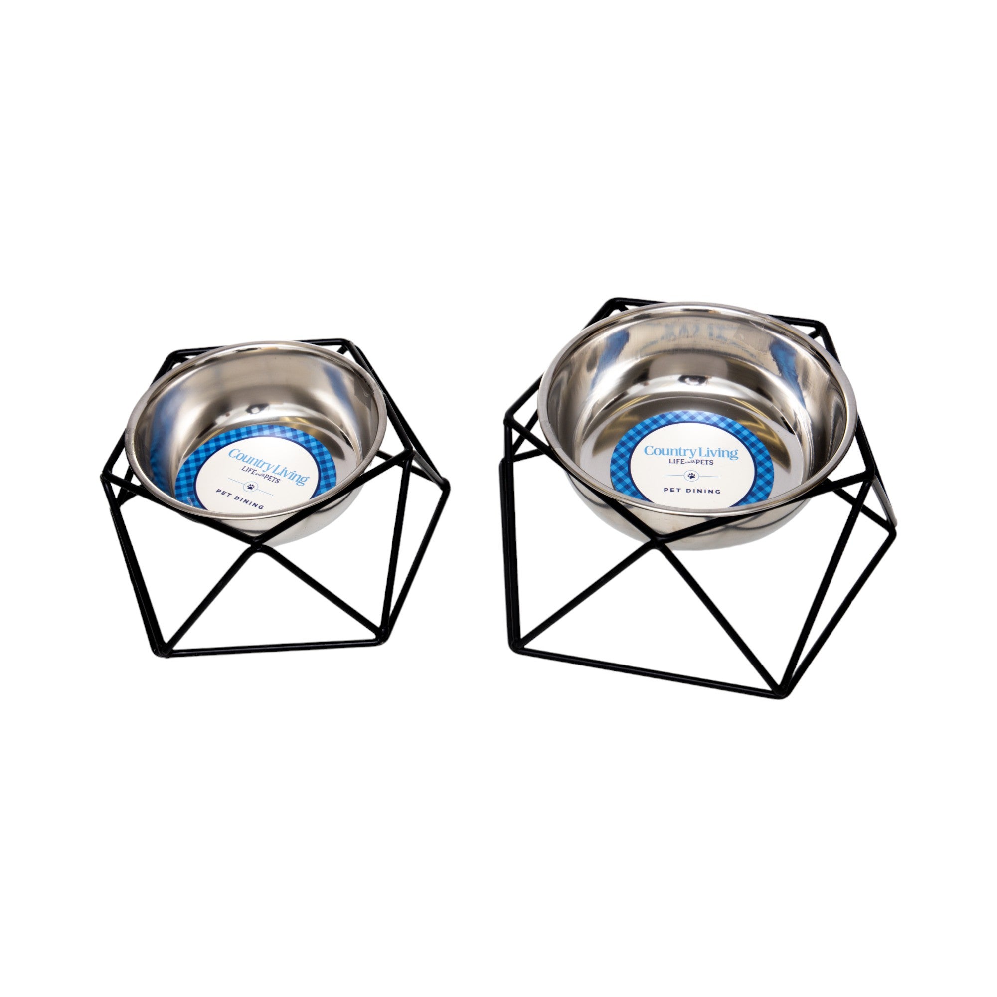 Eco friendly Elevated Geometric Single Dog Bowl Feeder