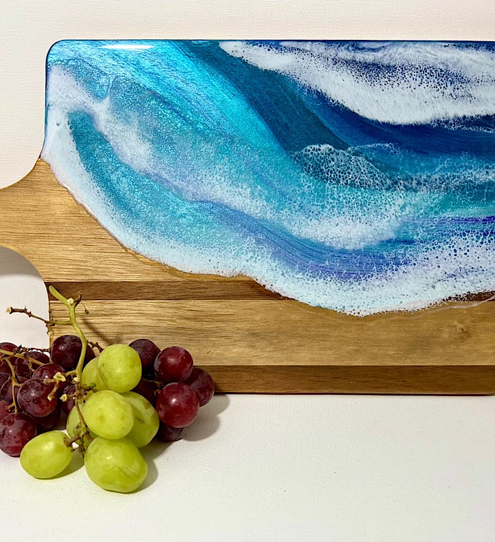 Hand painted Seascape Cutting Board