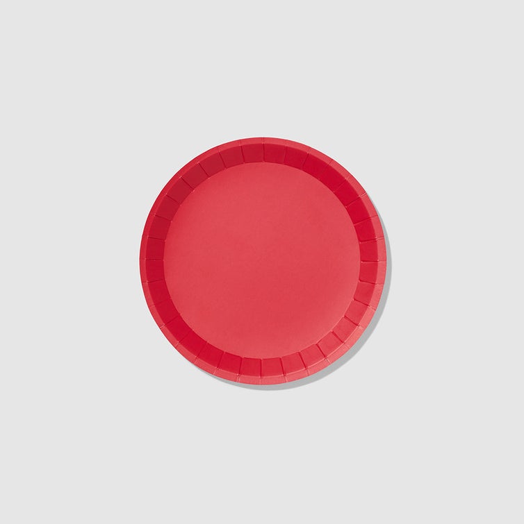 Red Classic Small Plates  10 Per Pack