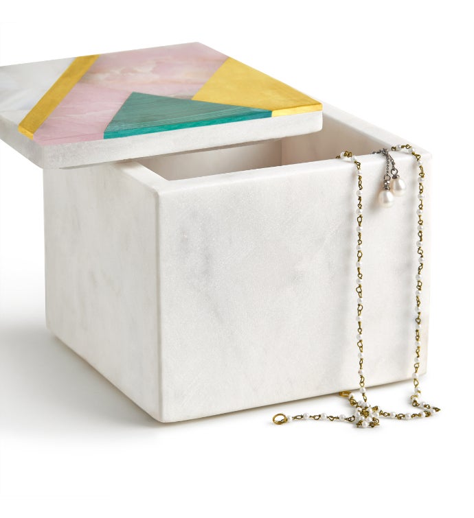 Gauri Kohli Eternity Marble Decorative Box   Small