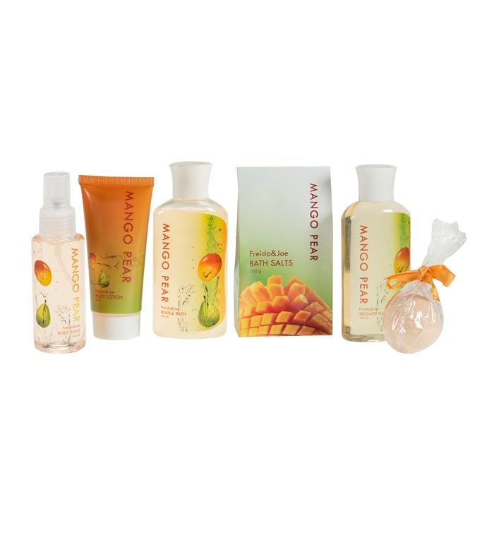 Mango Pear Bath and Body Gift Set Basket