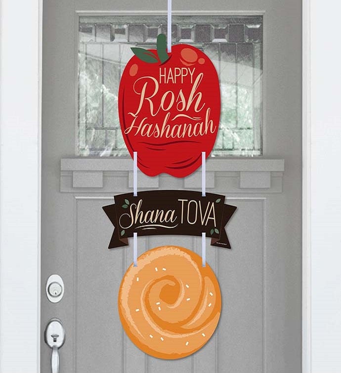 Rosh Hashanah   New Year Party Outdoor Decorations   Front Door Decor 3 Pc