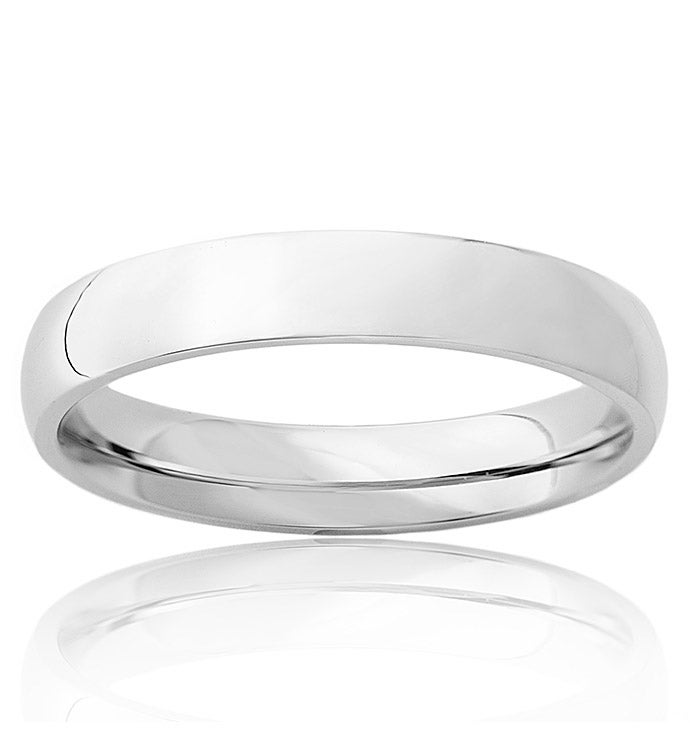 Polished Stainless Steel Domed Ring  4mm