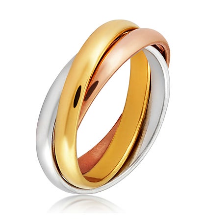 Women's Polished Triple Intertwined Ring