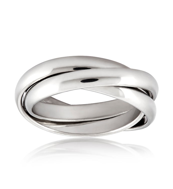 Women's Polished Triple Intertwined Ring