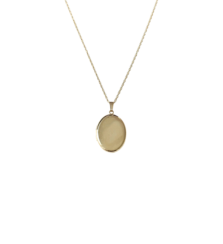 14k Gold Fill Oval Locket