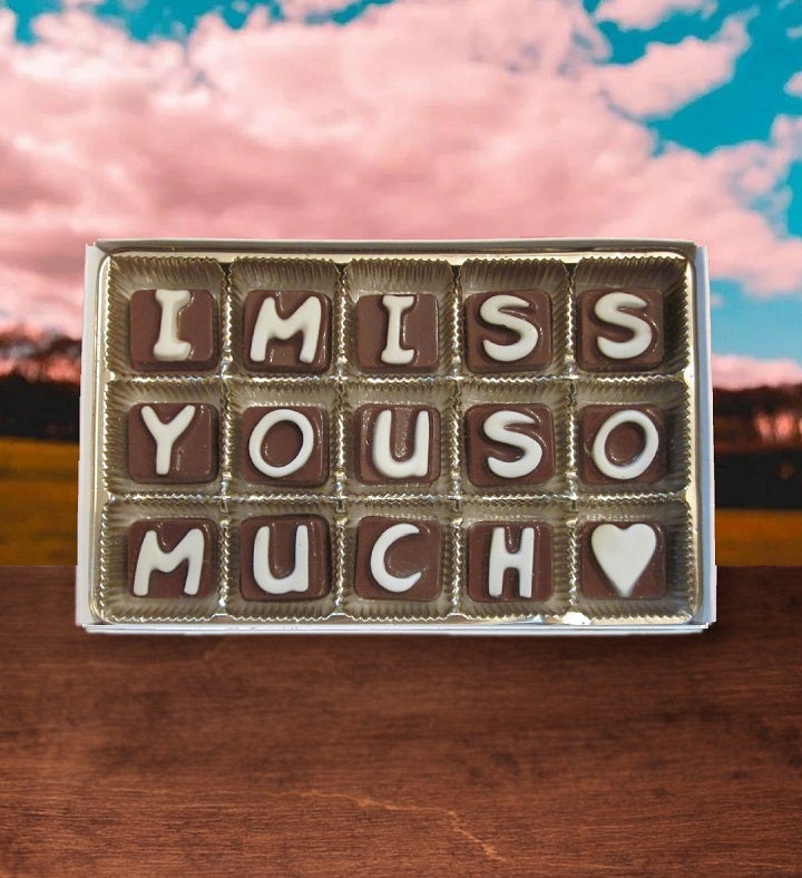 I Miss You So Much Long Distance Gift Chocolate Message