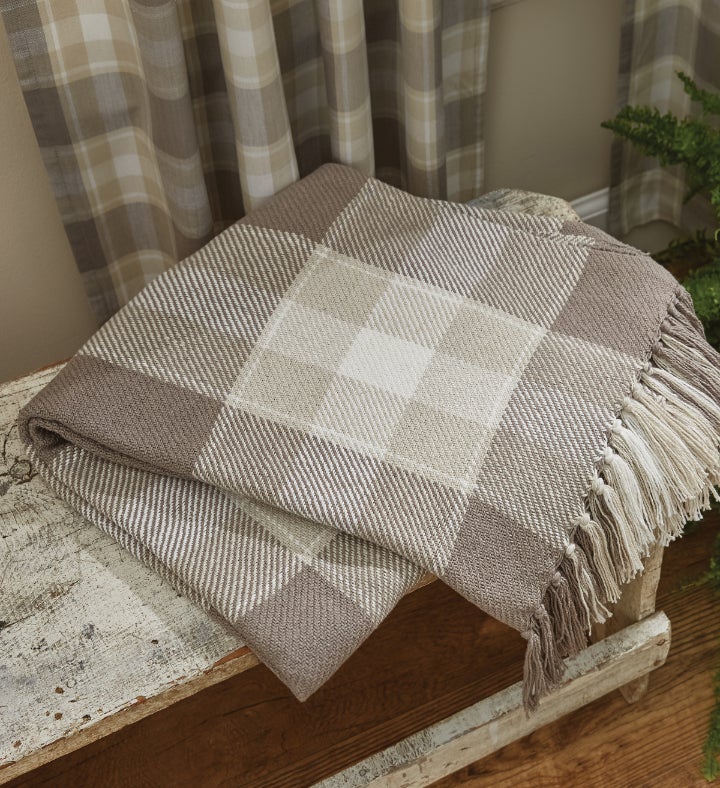 Park Designs Weathered Oak Throw - 60''l - Gray