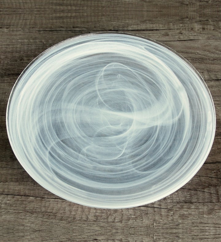 Nuage Set/4 11" Glass Dinner Plates