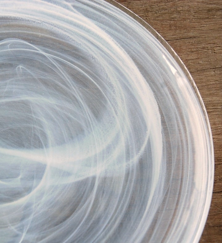 Nuage Set/4 11" Glass Dinner Plates