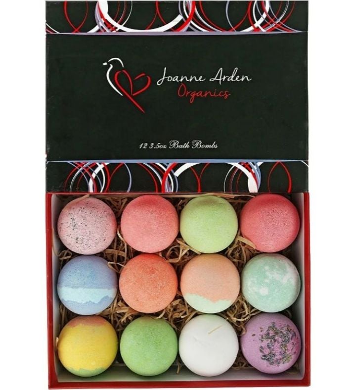 Bath Bombs Gift Set. 12 Premium Natural, Moisturizing, Bath Gift Set