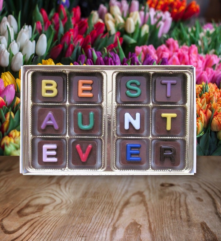 Best Aunt Ever Chocolate Message Gift For Auntie