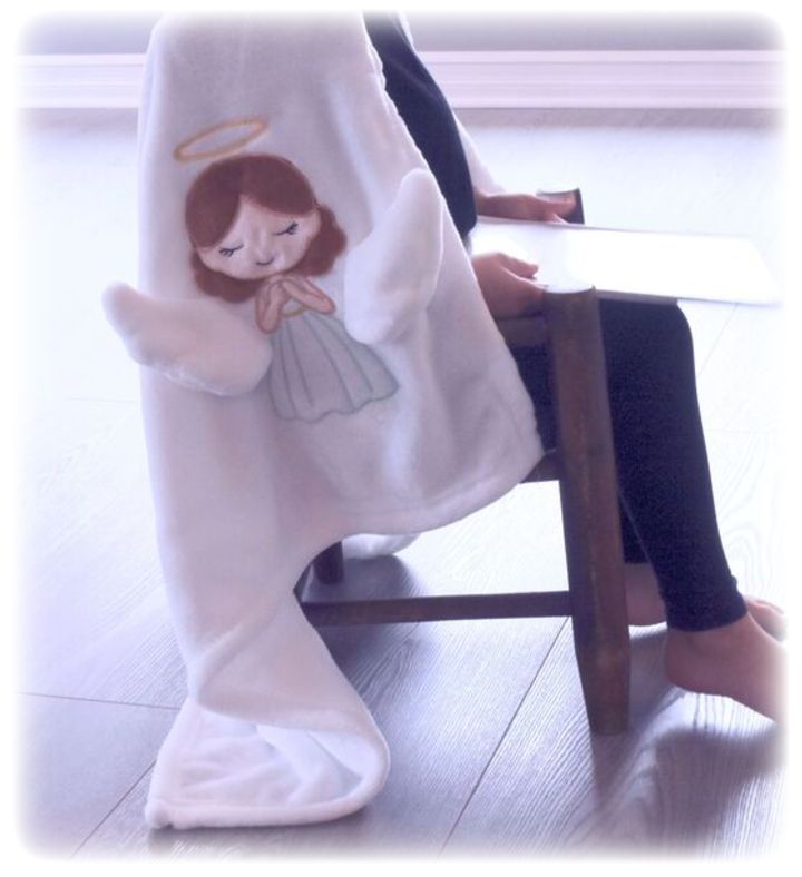 Sympathy Gift For Grieving Child, 3d Angel Blanket With Wings For Kids