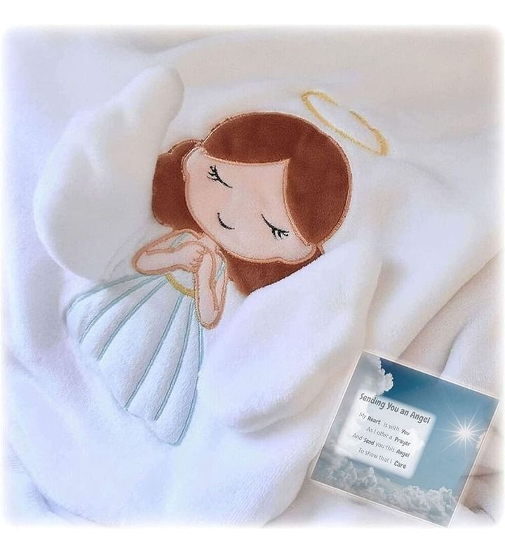 Sympathy Gift For Grieving Child, 3d Angel Blanket With Wings For Kids