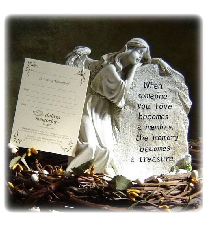 Treasured Memory Memorial Angel Statue Sympathy Gift