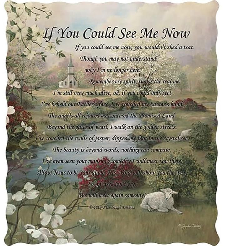 Memorial Sympathy Blanket - If You Could See Me Now Quilt