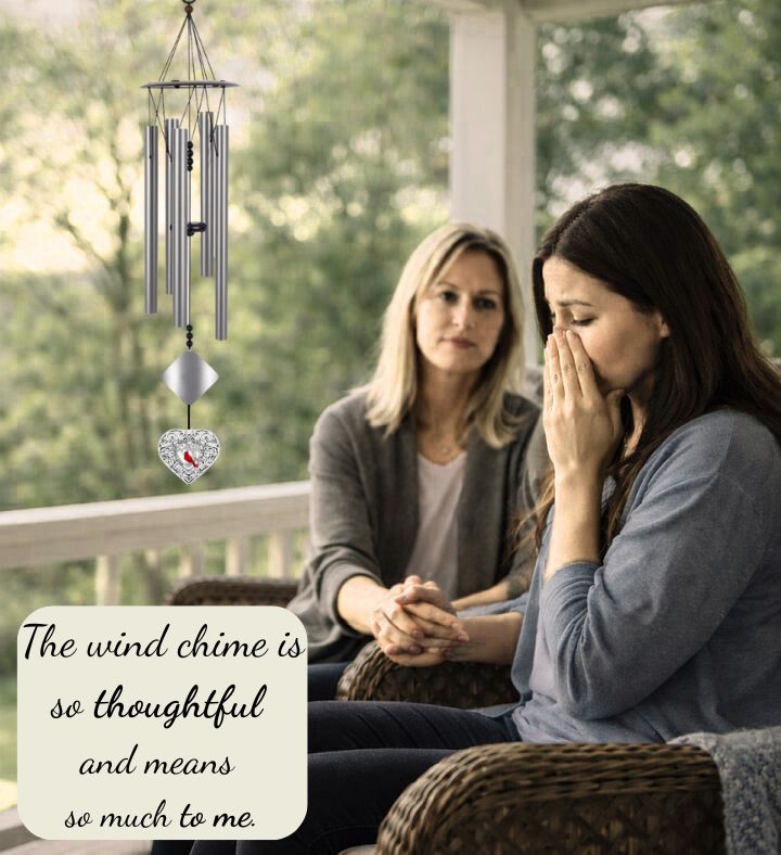Cardinals Appear When Loved One Is Near Windchime Sympathy Gift