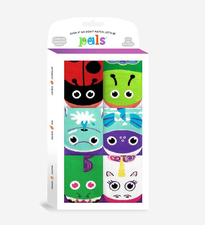 Funky Friend Sock Gift Box   Kids 4 8 Years