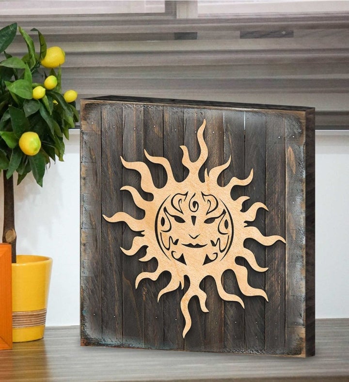 Celtic Sun Charm Art Wooden Wall Art By Celtic Art Celtic Décor   18