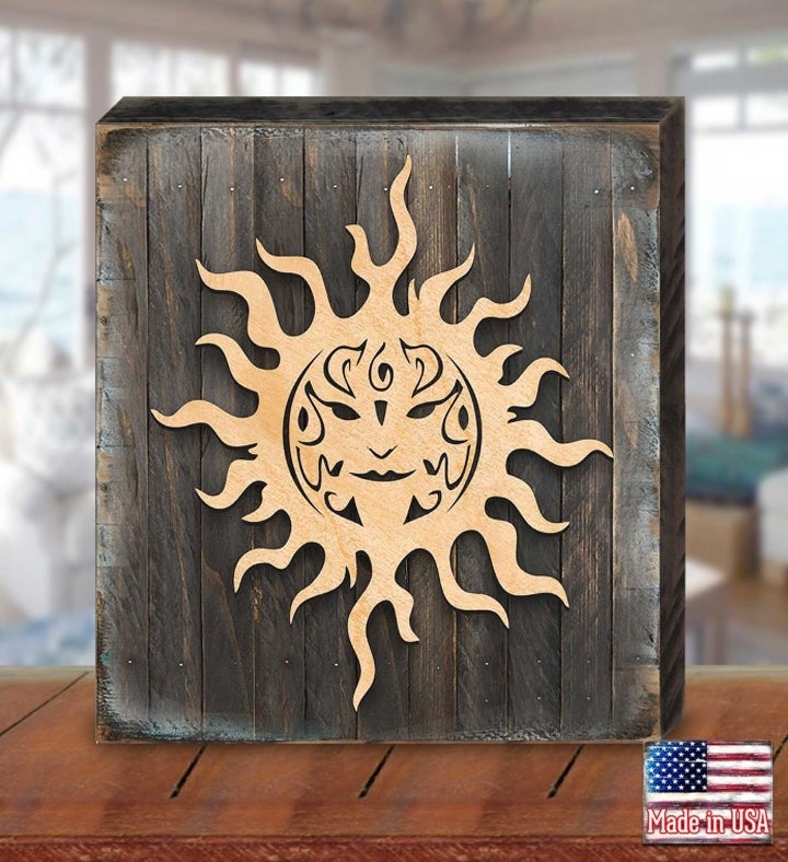 Celtic Sun Charm Art Wooden Wall Art By Celtic Art Celtic Décor   18