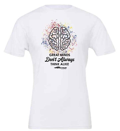 Spectrum Designs' "Great Minds Don’t Always Think Alike" T-shirt 