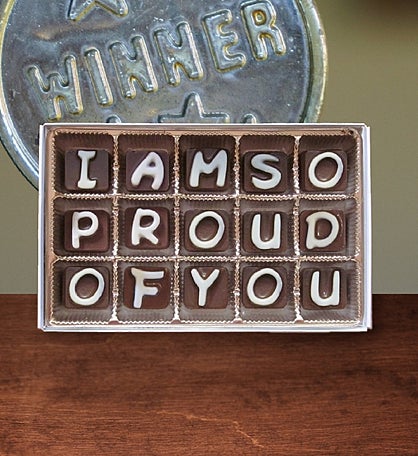 I Am So Proud Of You Chocolate Message Graduation Gift Congrats Gift