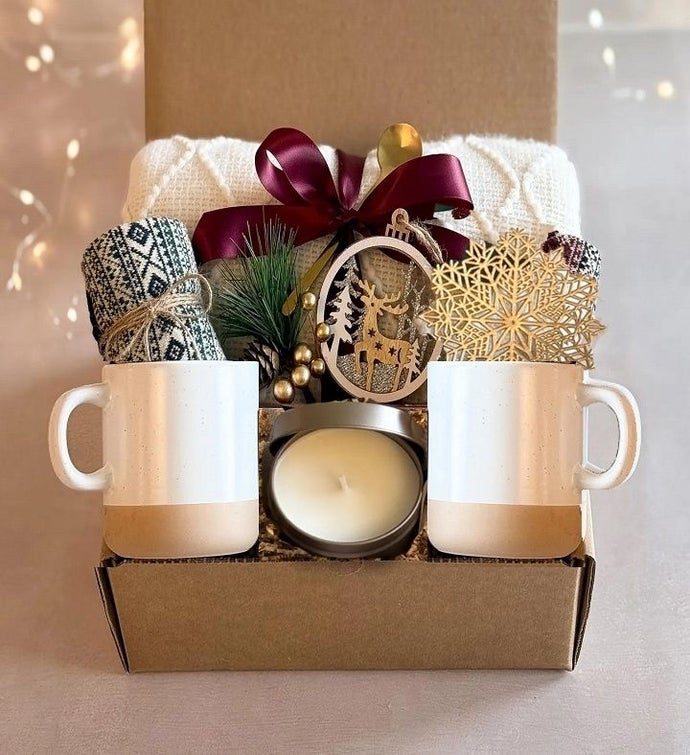 Cozy Hygge Blanket Scarf Gift Box Marketplace 1800Flowers