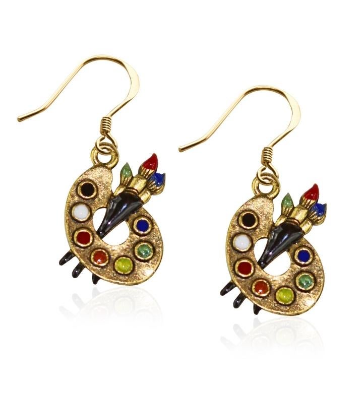 Artist Palette Charm Earrings