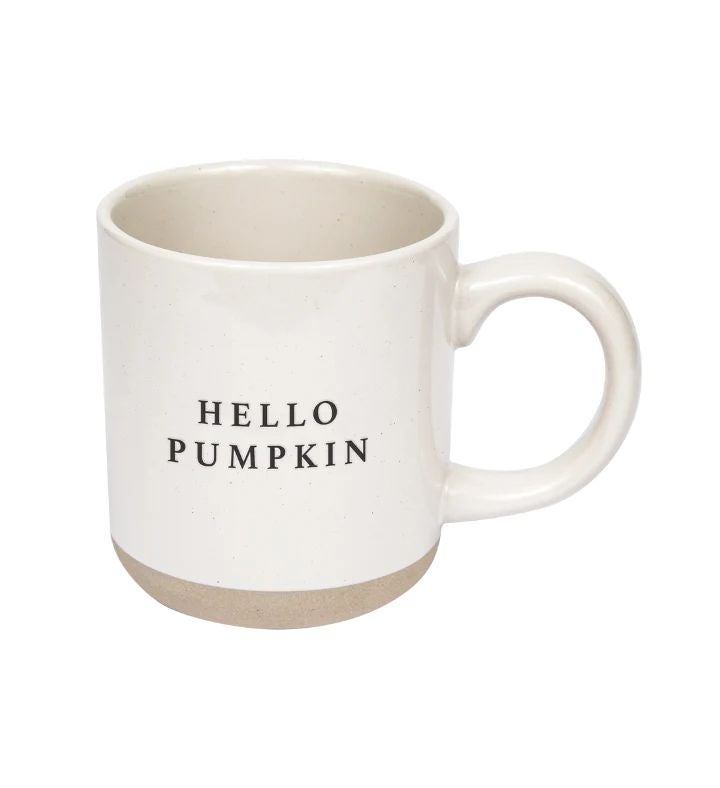 Hello Pumpkin Stoneware Coffee Mug