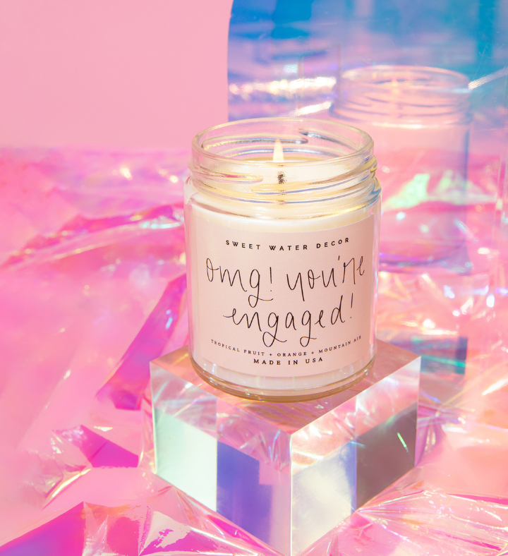 Omg! You're Engaged! Soy Candle   9 Oz