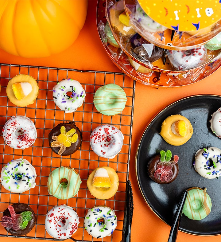 Halloween Donut Tower