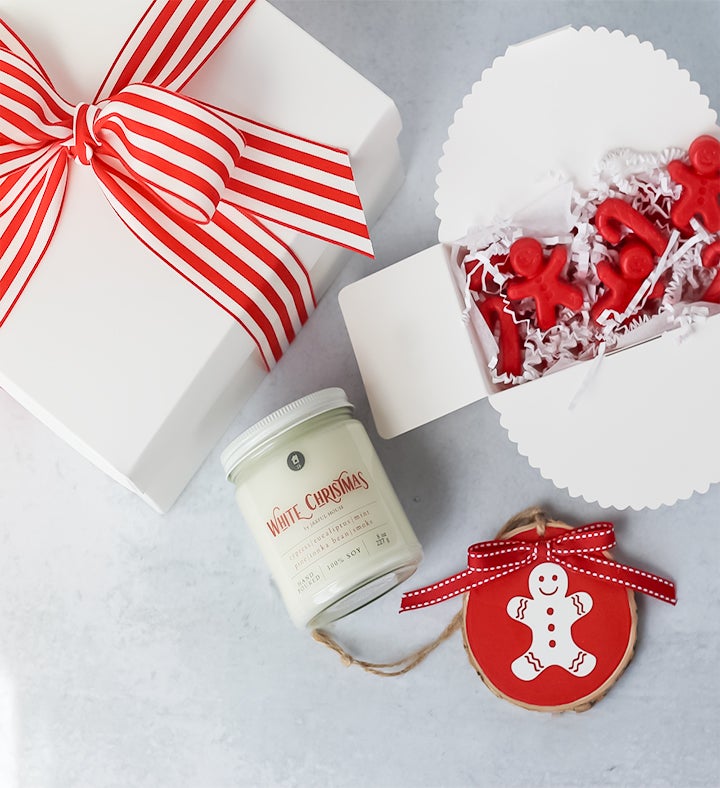 White Christmas Gift Set | 1800Flowers.com