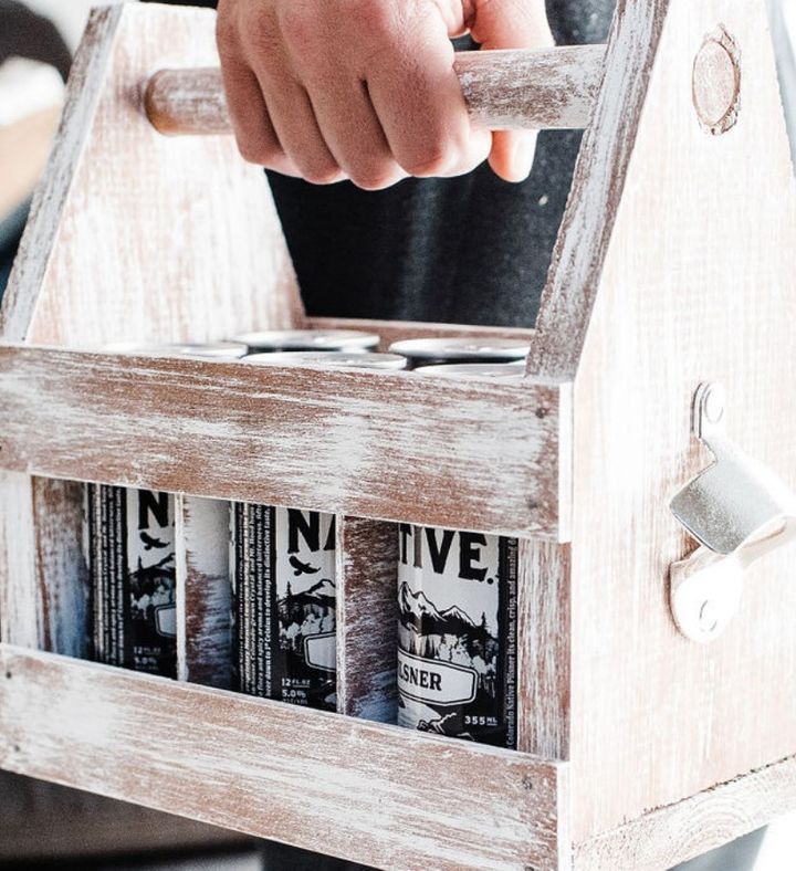 At home Diy Rustic Wood Caddy Kit