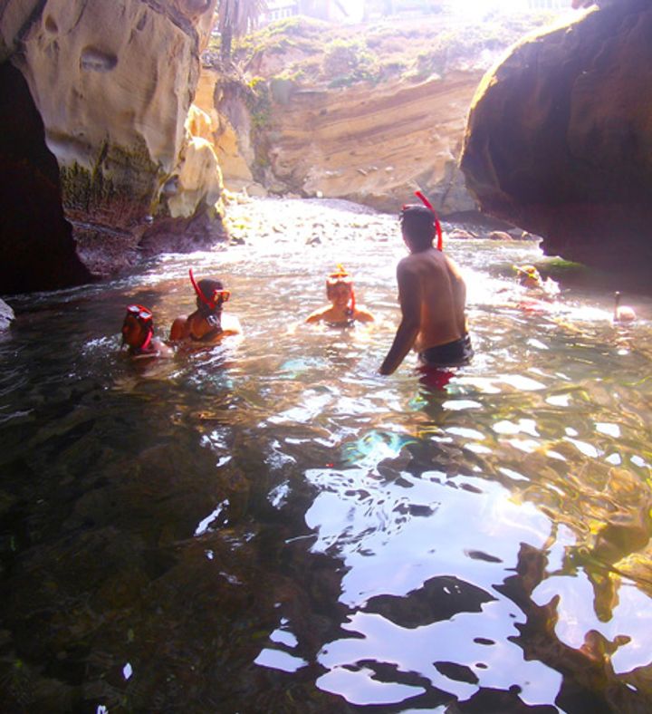 Snorkel And Paddle For Two People in Single Kayaks - California