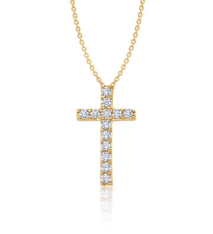 Pave Cross Necklace