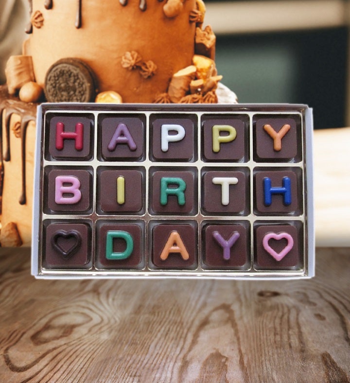 Happy Birthday Chocolate Message Gift