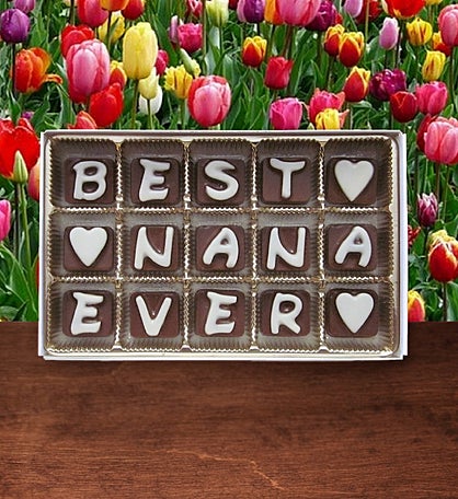 Best Nana Chocolate Message Grandma Gift
