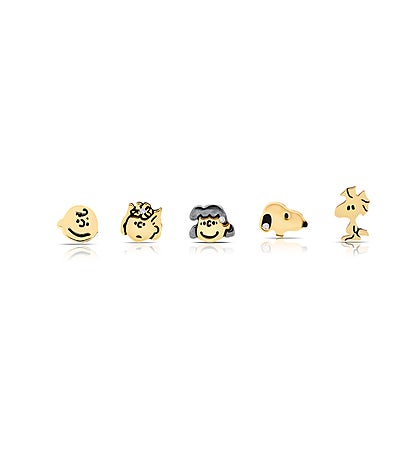  Snoopy & the Gang Stud Earrings Set