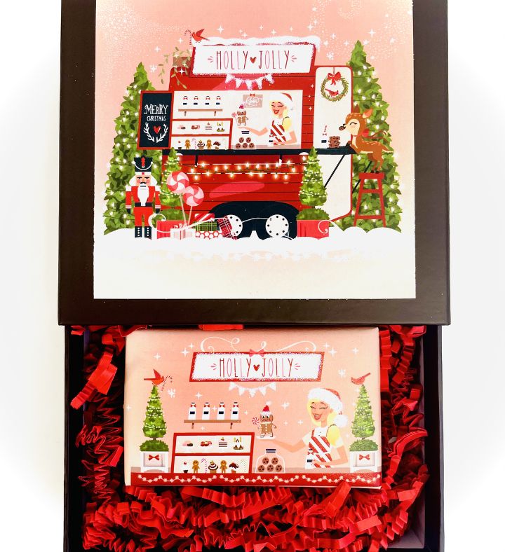 Holiday Mini Gift Box Holly Jolly
