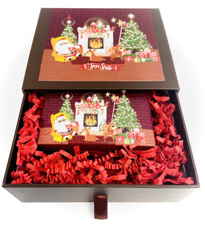 Holiday Mini Gift Box Cozy Santa